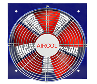 AIRCOL S 400 Kare Plastik Gövdeli Sanayi Tipi Aspiratör Asitli ve Nemli Ortam Fanı
