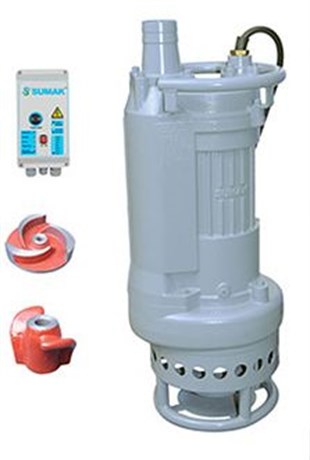 Sumak SDT50/3 C Karıştırıcılı Çamur Suyu Dalgıç Pompa Trifaze (380V) 5.5HP